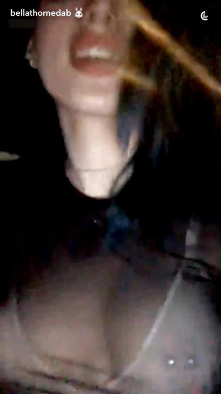Bella Thorne - Snapchat Story - Pierced Nipple_2
